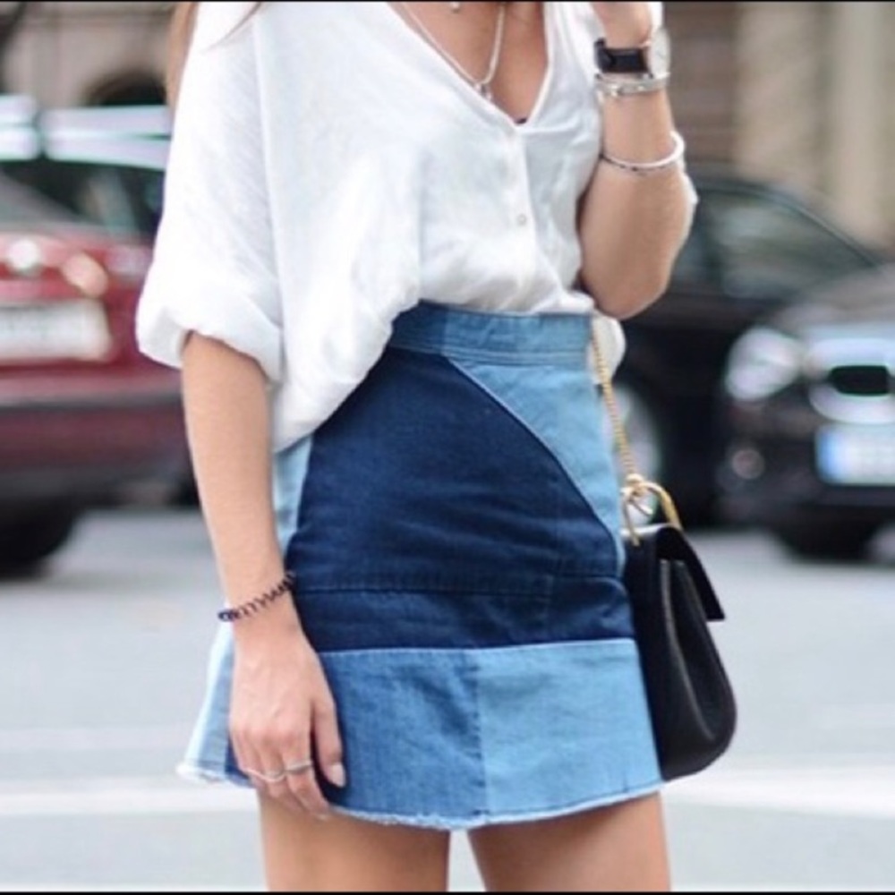 Denim skirt